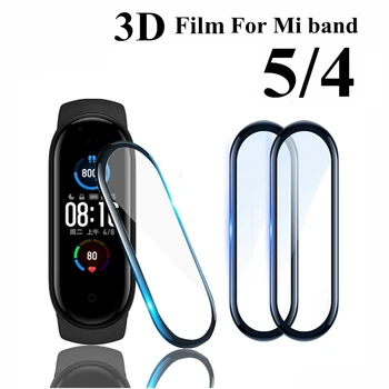 3D Stekla za Xiaomi mi pasu 5 4 6 Mehko Screen Protector Zaščitni na Xiami Mi band band5 Miband5 Kritje Za Xiomi mi pasu 5 Film