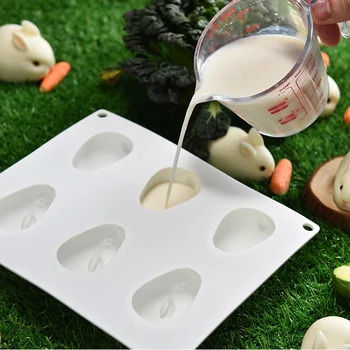 3D Ustvarjalne Hrane Silikona Zajec Sladoled Plesni Mousse Torta Čokolada Peko Pripomočki, M/L Velikost