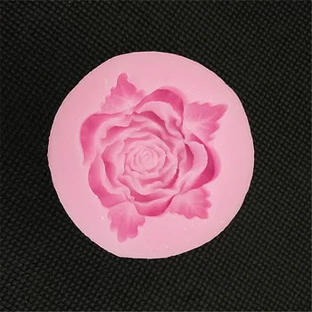 3D Velike Rose Ročno Tekoče Silikona Milo Plesni Fondat Torto Plesni Roža Milo Plesni Silikonski Torto Sveča Plesni