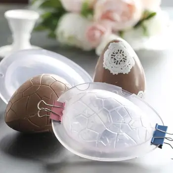 3D Veliko Jajce plastike, sladkarije, čokolada plesni pecivo iz polikarbonata plesni Slaščice okrasitev orodja čokolada J7Z3