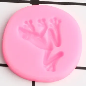 3D Žaba Silikonsko Plesni Živali Cupcake Pokrivalo Fondat Torta Dekoraterstvo Orodja Sladkarije Polimerne Gline Čokolada Gumpaste Kalupi