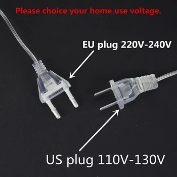 3M Power LED Garland priključite kabel podaljšek s stikalom VKLOP/IZKLOP za Božični Praznik svate Niz Luči EU/ZDA Plug