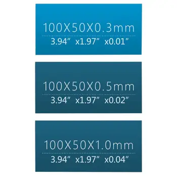 3PCS 0,3 mm/0,5 mm/1mm Toplotne Pad 6.0 M/M. K Visoko Učinkovita Toplotna Prevodnost Blazinice z Visoko Učinkovitost