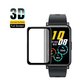 3pcs 3D Ukrivljen, Poln EdgeClear Zaščitno folijo Za Huawei Watch Fit /Čast Pametno Gledati ES Full Screen Protector Kritje Smartwatch