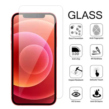 3Pcs Glas Za iphone 12 Mini Zaščitno Steklo Za aiphone 12 Pro Max Zaščitnik Zaslon na aifone 12Pro 12mini Glas iphone12 Oklep