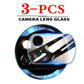 3PCS Kaljeno Steklo za Xiaomi Poco X3 Pro Screen Protector Stekla za Xiaomi Poco X3 NF Fotoaparat Film za Xiaomi Poco M3 Pro F3