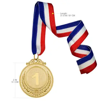3pcs Kovinski Podelitev Medalj z Vratu Traku Zlato Srebro Bron Olimpijski Slog za Šport Akademiki ali kakršno Koli Konkurenco Pšenice Vzorec