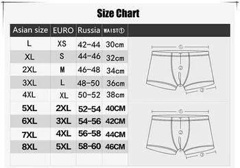 3pcs/veliko Bambusa Vlaken Moške Boxer Pantie Underpant plus velikost XXXXL mehko Razkošje Dihanje Pasu Hlače Modal 5XL 6XL