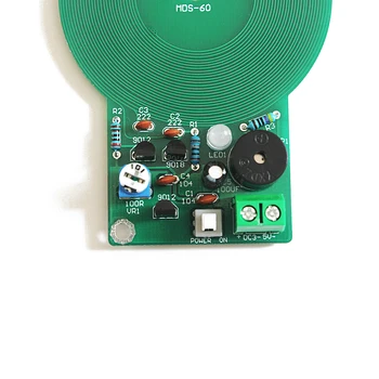 3V-5V 60mm Detektor Kovin Elektronski DC brezkontaktno Senzor Odbor Modul Elektronski Del Detektor Kovin Z Baterijo Primeru DIY