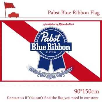 3x5 Noge, 90*150 cm PBR Pabst Blue Ribbon Najlon Notranja Zunanja Zastavo, Za Dekoracijo,