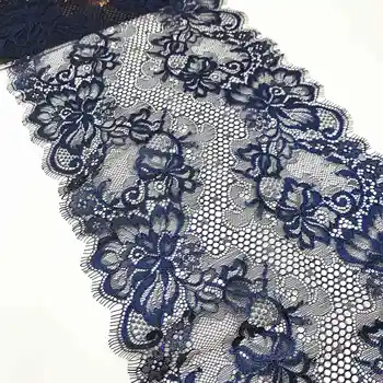 3y/veliko Širina 9 inch 23 cm Modra S Šimrom Trepalnic Čipke Trim Za Oblačila Obleko Pribor za Šivanje Aplicirano Kostum Čipke Tkanin