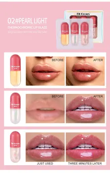 4.5 ml Crystal Jelly Lip Gloss Sijoče Jasno Ustnice Olje Vlažilne Kapsule Ustnice Nabrekli Olje Ženske Balzam za ustnice Ličila za Ustnice Odtenek Kozmetika