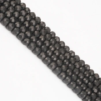4 mm o 140pcs black Bicone kristalno kroglice cut krog stekleni biseri, večino tesnilo biseri, za DIY ročno