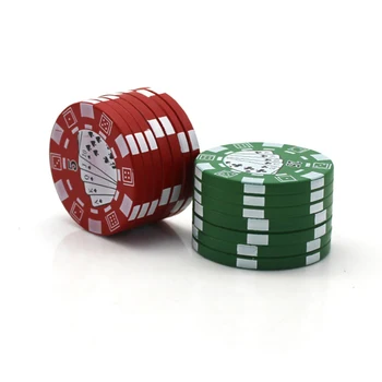 4 Plasti 40 mm Chip Poker v Slogu Mini Zel, Zeliščna Tobak Mlinček Plevela Spice Brušenje Crusher Plastičnih Kajenje Cevi Pribor