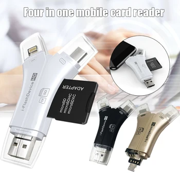 4 v 1 i-ključek USB, Micro SD/TF Pomnilniških Kartic Napajalnik za Telefon Univerzalno JAN88