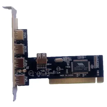 4 Vrata, PCI-E, da USB 2.0 HUB PCI Express Širitev Sim Adapter Pretvornik USB2.0 Novih Brezplačne Pogona 5
