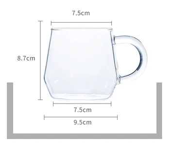 400 ml Ustvarjalne Diamond Vroče Mleko Vrč korejski Nezakonitih Kozarec Vode Pokal Sodobne Preprost Vrč Kave Gospodinjski Sok Hladno Pijačo Pokal
