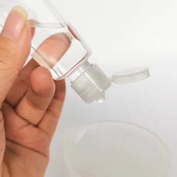 40pcs 30ml Trapezno Prazno Hand Sanitizer Steklenice lahko ponovno polnijo Plastično embalažo, Prozoren Gel za Steklenice