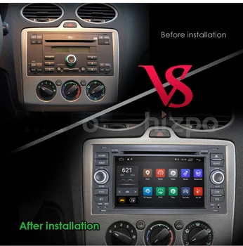4G DSP 2Din AutoRadio Android Avto DVD Predvajalnik, GPS Navigacija Multimedia Player Za Ford Focus 2 Mondeo S C Max Kuga Fiesta Fusion