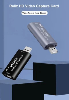 4K HDMI Tip C, Zajem Video Kartice 1080P USB 2.0 Igro, Grabežljivac DSLR Fotoaparat Poučevanja Snemanje Polje za PS4 XBOX Live Streaming