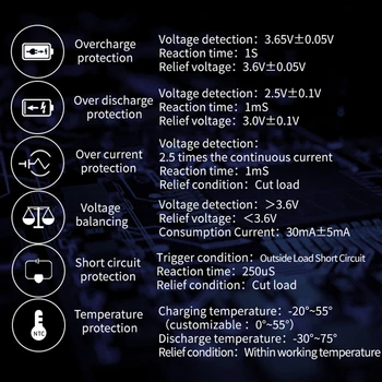 4S 12V BMS 3.2 V LifePO4 baterije protection board temperatura izravnalna prevelik tok varstvo BMS PCB 25A 10A 35A 45A 50A 60A