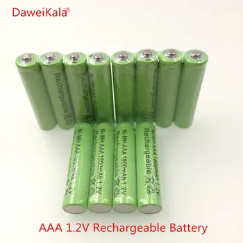 4~20 KOS Envo gratuito AAA 1800mAh 1,2 V batera recargable de Calidad Ni-MH 1,2 V batera recargable 2A Baterias Bateria