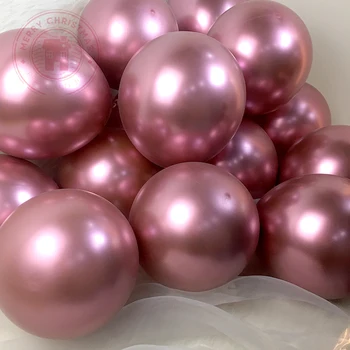 5-18-inch Velikan google Chrome Kovin, Balon Party Dekoracijo Latex Balonov, Kovinsko Zlata Srebrna Festival Poroko Scene Postavitev Dobave