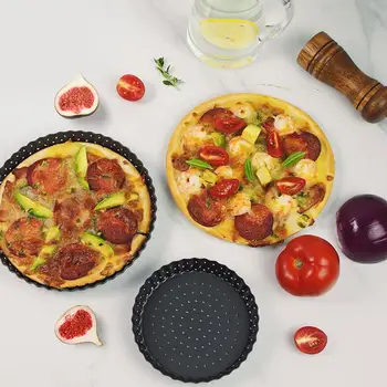 5/8/9 palčni Premium Non-Stick Pizza Pan Bakeware Ogljikovega Jekla Pizza Ploščo Okrogle Deep Dish Pizza Pan Pladenj Kalupa Kalup za Peko Orodja