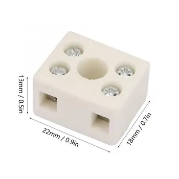 5 Kos 2 Postion 5 Luknjo Keramični Napeljava Priključni Blok Visoka Frekvenca Porcelana Zapored Dvojno Žico Priključek