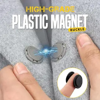 5 KOS High-grade nevidno plastični magnet Kamen gumb šivalni set 21/25 mm Velikost DIY Temno Sponke Samodejno Magnetni Dvojno Gumbi