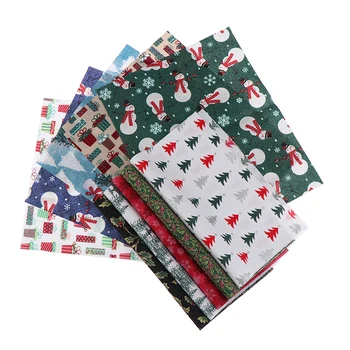 5 kos/veliko Božič Mozaik Bombažne Tkanine Snope Šivanje Kvadratnih Precut Ostanki DIY Quilting Ročno tkiva Božič Dekor naključno