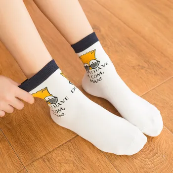 5 Parov/Paket Moške in ženske modne nogavice ins pomlad in poletje cev nogavice Japonski par modelov risank anime bombažne nogavice