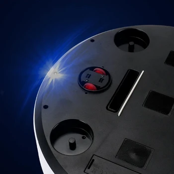 5-v-1 Brezžični Samodejni Robotski Sesalniki z LED Vzdušje Luči Super Tiho Sesanje z Zbiranjem in Vlaženje za Domačo Uporabo