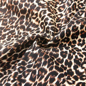 50*140 cm Preje Za Šivanje Krpo Tissus Materiala Tela Tkanine, Bombažne Seksi Leopard Natisniti Moda Tissu Stretch Tkanina