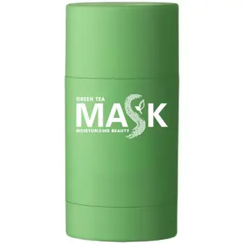 50 g Zeleni Čaj za Čiščenje Maska za Čiščenje z Glino Palico Masko za Nego Obraza, Lepota, Anti-Akne Jajčevec Nadzor Olje Zob za Nego Kože Y6W5