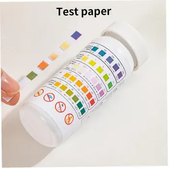 50 Kos/Steklenico PH Testnih Lističev Večnamenski 5 V 1 Trdoto SPA Bazen Vode Tester Papir Colorimetry Orodja
