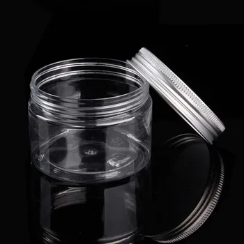 50 ml Plastični Kozarec Potovanja Steklenica Prazna Kozmetični Posodah Embalažo Jasno, Plastične Epruvete z Zamaški Aluminijaste Pločevinke Kozmetični Jar