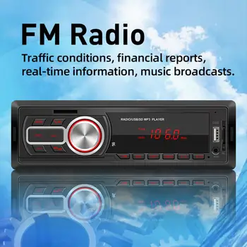 50% Vroče Prodaje SWM-5208 12V Univerzalni Avto FM Radio, Predvajalnik Bluetooth, U Disk/TF-Card Branje MP3 Predvajalnik za Vozila