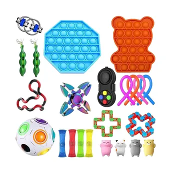 50 Vrst Fidget Igrače Pack Igrača Nastavite Marmornati Relief Igrače Darilo za Odrasle Dekle Otrok Senzorično Antistress Olajšave Figet Na Zalogi