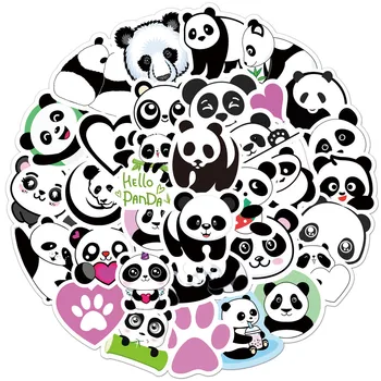 50pcs Mala Panda Nalepke Klasičnih Grafiti Za Kovček Kul Laptop Skateboard Risanke Toy Prtljage Srčkan Živali Panda Decals
