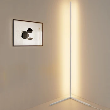52 cm Nordijska LED Talna Svetilka Moderne Preprosta Topla Bela Kotu Palico Talne Luči za dnevno Sobo, Spalnica Notranje Vzdušje Stoji