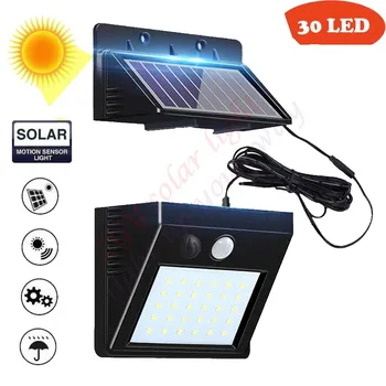 56 LED Solar Powered Svetlobe Zunanji Brezžični Senzor Gibanja, Varnost lučka Nepremočljiva Steno Pozornosti za Ulici Pot vrt krova