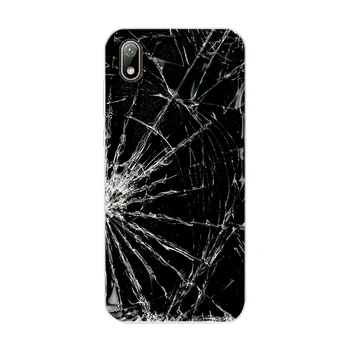 58 Roza, bela, modra marmorja Silikon TPU Zaščitni Pokrov Primeru Telefon Na Primer Za Huawei Y5 Y6 Y7 Prime 2019 Primeru Mehko