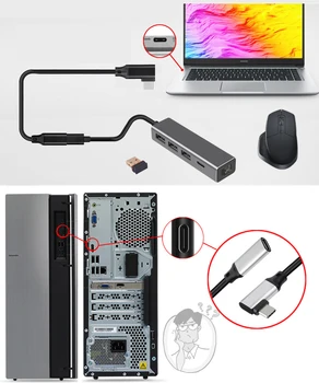 5A USB C Kabel Podaljšek, Moški-Ženska PD 100W Hitro Polnjenje Podatkov Za Macbook Tip C 3.1 Gen 2 Polnilnik Žice USBC Podaljšek Kabel