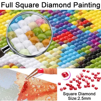 5d Diy Diamond Slikarstvo Celoten Kvadratni Prečni Šiv Kompleti Srčkan Živali prašička Vzorci za Vezenje Noge Vaja Nosorogovo Mozaik