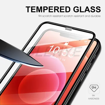 5D Polno Kritje Kaljeno Steklo za iphone 11 12 Pro Max Screen Protector Zaščitno Steklo za iphone X XR XS MAX 13 7 8 Plus Stekla