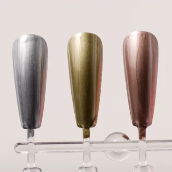 5g Visoko Debela Zlata Rose Silver Ogledalo Kovinski Creat 3D Risanje Led Nail Art Salon Lepote Dobave Barve Lak Lepilo UV Gel za nohte