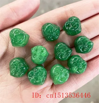 5pc Naravnih Green Jade Kroglice Buda glavo Jadeit Smaragdno DIY Zapestnico, Ogrlico, Nakit Modni Čar Dodatki
