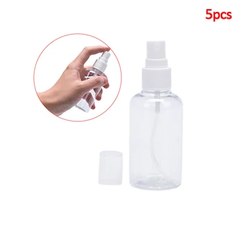 5pcs 75ML Pregleden Spray Spray Steklenico Steklenice Stekleničke Parfuma Prenosni Potovanja Posodo ponovno napolniti Kozmetika Posodo Nova
