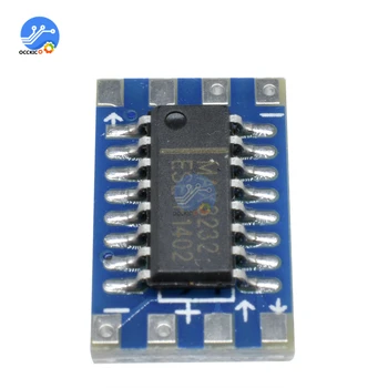 5pcs Serijska Vrata Mini RS232, da TTL Prilagodilnik Pretvornika Modul Odbor MAX3232 115200bps DC 3-5V Za Arduino